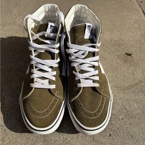 Vans Olive High-Top Athletic Shoes